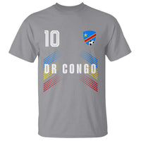 DR Congo Soccer Sports Graphic Number 10 Jersey Style T Shirt Proud Congolese Football Fans Game Day Pride