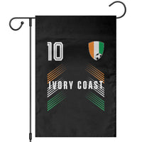 Ivory Coast Soccer Sports Graphic Number 10 Jersey Style Garden Flag Proud Ivorian Cote d'Ivoire Football Fans Game Day Pride