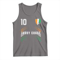 Ivory Coast Soccer Sports Graphic Number 10 Jersey Style Tank Top Proud Ivorian Cote d'Ivoire Football Fans Game Day Pride