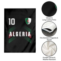 Algeria Soccer Sports Graphic Number 10 Jersey Style Garden Flag Proud Algerian Football Fans Game Day Maghreb Pride