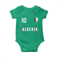 Algeria Soccer Sports Graphic Number 10 Jersey Style Baby Onesie Proud Algerian Football Fans Game Day Maghreb Pride