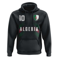 Algeria Soccer Sports Graphic Number 10 Jersey Style Hoodie Proud Algerian Football Fans Game Day Maghreb Pride