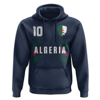 Algeria Soccer Sports Graphic Number 10 Jersey Style Hoodie Proud Algerian Football Fans Game Day Maghreb Pride