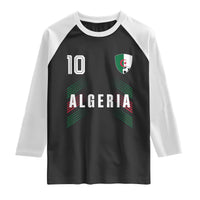 Algeria Soccer Sports Graphic Number 10 Jersey Style Raglan Shirt Proud Algerian Football Fans Game Day Maghreb Pride