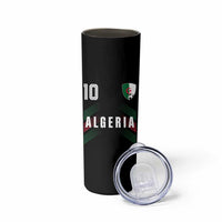 Algeria Soccer Sports Graphic Number 10 Jersey Style Skinny Tumbler Proud Algerian Football Fans Game Day Maghreb Pride