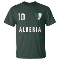 Algeria Soccer Sports Graphic Number 10 Jersey Style T Shirt Proud Algerian Football Fans Game Day Maghreb Pride