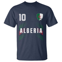 Algeria Soccer Sports Graphic Number 10 Jersey Style T Shirt Proud Algerian Football Fans Game Day Maghreb Pride