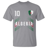 Algeria Soccer Sports Graphic Number 10 Jersey Style T Shirt Proud Algerian Football Fans Game Day Maghreb Pride