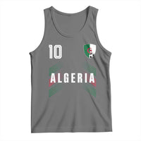Algeria Soccer Sports Graphic Number 10 Jersey Style Tank Top Proud Algerian Football Fans Game Day Maghreb Pride