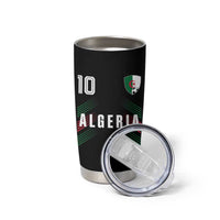 Algeria Soccer Sports Graphic Number 10 Jersey Style Tumbler Cup Proud Algerian Football Fans Game Day Maghreb Pride