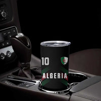 Algeria Soccer Sports Graphic Number 10 Jersey Style Tumbler Cup Proud Algerian Football Fans Game Day Maghreb Pride