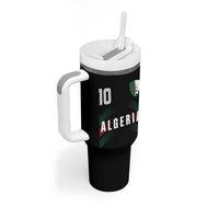 Algeria Soccer Sports Graphic Number 10 Jersey Style Tumbler With Handle Proud Algerian Football Fans Game Day Maghreb Pride