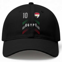 Egypt Soccer Sports Graphic Number 10 Jersey Style Baseball Cap Proud Egyptian Football Fans Game Day Pride