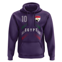 Egypt Soccer Sports Graphic Number 10 Jersey Style Hoodie Proud Egyptian Football Fans Game Day Pride