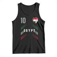 Egypt Soccer Sports Graphic Number 10 Jersey Style Tank Top Proud Egyptian Football Fans Game Day Pride