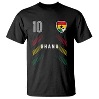 Ghana Soccer Sports Graphic Number 10 Jersey Style T Shirt Proud Ghanaian Football Fans Game Day Pride