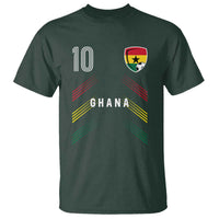 Ghana Soccer Sports Graphic Number 10 Jersey Style T Shirt Proud Ghanaian Football Fans Game Day Pride