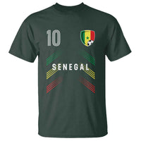 Senegal Soccer Sports Graphic Number 10 Jersey Style T Shirt Proud Senegalese Football Fans Game Day Pride
