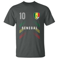 Senegal Soccer Sports Graphic Number 10 Jersey Style T Shirt Proud Senegalese Football Fans Game Day Pride