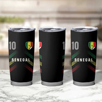 Senegal Soccer Sports Graphic Number 10 Jersey Style Tumbler Cup Proud Senegalese Football Fans Game Day Pride