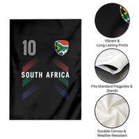 South Africa Soccer Sports Graphic Number 10 Jersey Style Garden Flag Proud South African Football Fans Game Day Pride