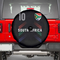 South Africa Soccer Sports Graphic Number 10 Jersey Style Spare Tire Cover Proud South African Football Fans Game Day Pride