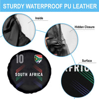 South Africa Soccer Sports Graphic Number 10 Jersey Style Spare Tire Cover Proud South African Football Fans Game Day Pride