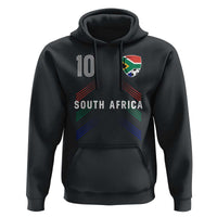 South Africa Soccer Sports Graphic Number 10 Jersey Style Hoodie Proud South African Football Fans Game Day Pride
