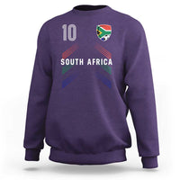 South Africa Soccer Sports Graphic Number 10 Jersey Style Sweatshirt Proud South African Football Fans Game Day Pride