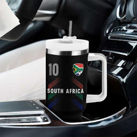 South Africa Soccer Sports Graphic Number 10 Jersey Style Tumbler With Handle Proud South African Football Fans Game Day Pride