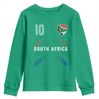 South Africa Soccer Sports Graphic Number 10 Jersey Style Youth Sweatshirt Proud South African Football Fans Game Day Pride
