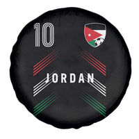 Jordan Soccer Sports Graphic Number 10 Jersey Style Spare Tire Cover Proud Jordanian Football Fans Game Day Pride