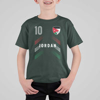 Jordan Soccer Sports Graphic Number 10 Jersey Style T Shirt For Kid Proud Jordanian Football Fans Game Day Pride