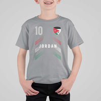 Jordan Soccer Sports Graphic Number 10 Jersey Style T Shirt For Kid Proud Jordanian Football Fans Game Day Pride