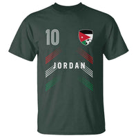 Jordan Soccer Sports Graphic Number 10 Jersey Style T Shirt Proud Jordanian Football Fans Game Day Pride