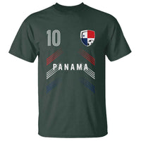 Panama Soccer Sports Graphic Number 10 Jersey Style T Shirt Proud Panamanian Football Fans Game Day Pride
