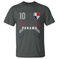 Panama Soccer Sports Graphic Number 10 Jersey Style T Shirt Proud Panamanian Football Fans Game Day Pride