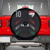 Iraq Soccer Sports Graphic Number 10 Jersey Style Spare Tire Cover Proud Iraqi Football Fans Game Day Pride