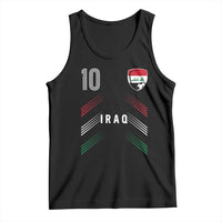 Iraq Soccer Sports Graphic Number 10 Jersey Style Tank Top Proud Iraqi Football Fans Game Day Pride