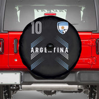 Argentina Soccer Sports Graphic Number 10 Jersey Style Spare Tire Cover Proud Argentine Football Fans Game Day Pride