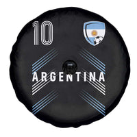 Argentina Soccer Sports Graphic Number 10 Jersey Style Spare Tire Cover Proud Argentine Football Fans Game Day Pride