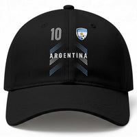 Argentina Soccer Sports Graphic Number 10 Jersey Style Baseball Cap Proud Argentine Football Fans Game Day Pride