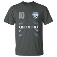 Argentina Soccer Sports Graphic Number 10 Jersey Style T Shirt Proud Argentine Football Fans Game Day Pride