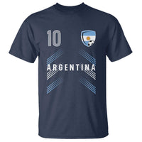 Argentina Soccer Sports Graphic Number 10 Jersey Style T Shirt Proud Argentine Football Fans Game Day Pride