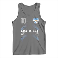 Argentina Soccer Sports Graphic Number 10 Jersey Style Tank Top Proud Argentine Football Fans Game Day Pride