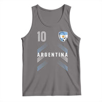 Argentina Soccer Sports Graphic Number 10 Jersey Style Tank Top Proud Argentine Football Fans Game Day Pride