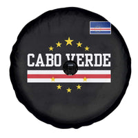 Cabo Verde Athletic Varsity Style Spare Tire Cover Cape Verde Flag Stars National Pride