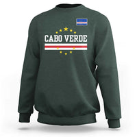 Cabo Verde Athletic Varsity Style Sweatshirt Cape Verde Flag Stars National Pride