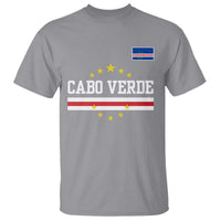 Cabo Verde Athletic Varsity Style T Shirt Cape Verde Flag Stars National Pride