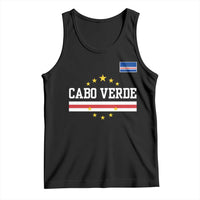 Cabo Verde Athletic Varsity Style Tank Top Cape Verde Flag Stars National Pride
